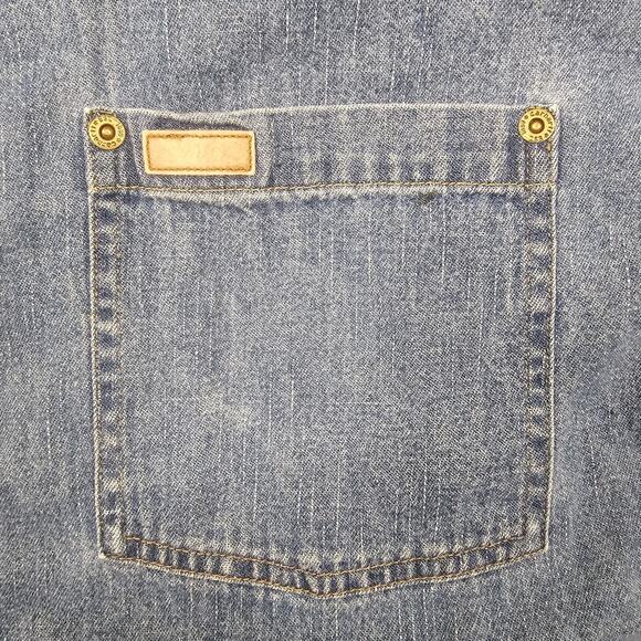 Vintage Carhartt Denim Shirt Large S97STW Metal Buttons Classic Workwear Read! - Picture 4 of 16